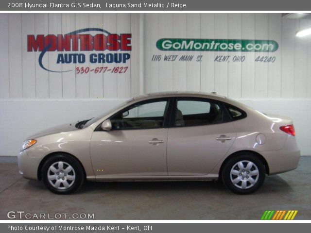2008 Hyundai Elantra GLS Sedan in Laguna Sand Metallic