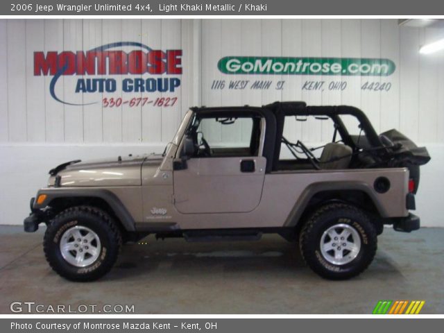 2006 Jeep Wrangler Unlimited 4x4 in Light Khaki Metallic