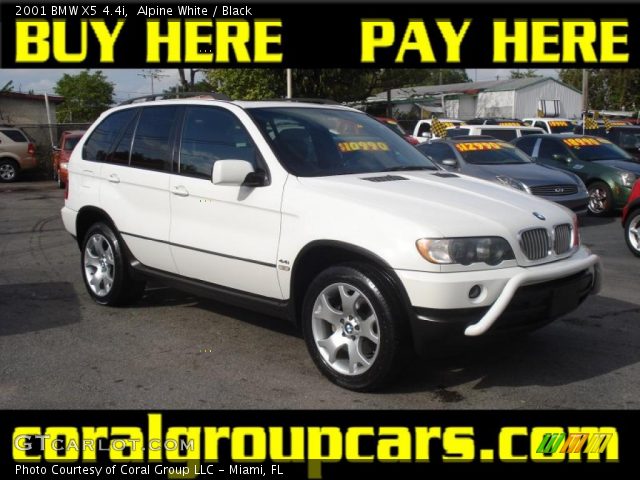 2001 BMW X5 4.4i in Alpine White