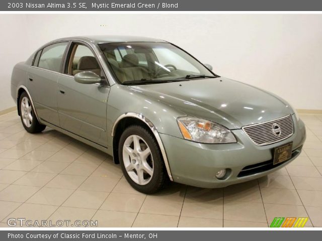 2003 Nissan Altima 3.5 SE in Mystic Emerald Green