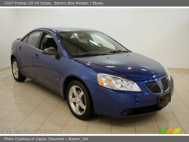 2007 Pontiac G6 V6 Sedan in Electric Blue Metallic