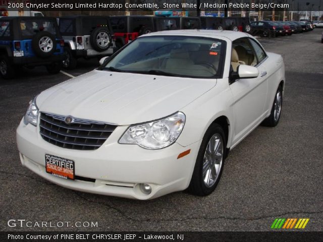 2008 Chrysler Sebring Limited Hardtop Convertible in Stone White
