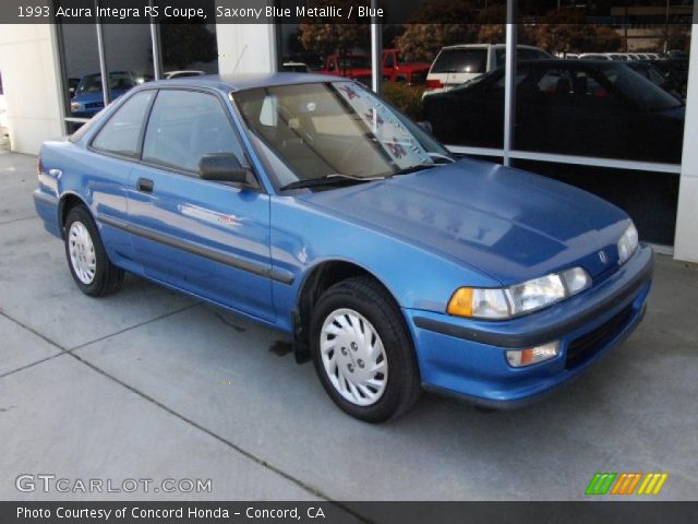 1993 Acura Integra RS Coupe in Saxony Blue Metallic