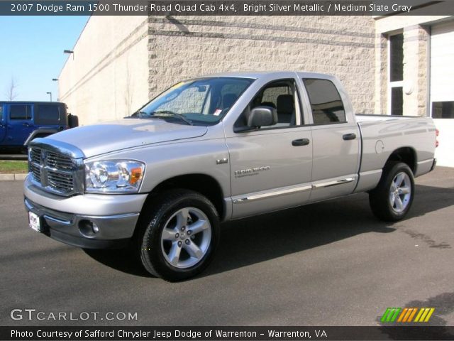 2007 Dodge Ram 1500 Thunder Road Quad Cab 4x4 in Bright Silver Metallic