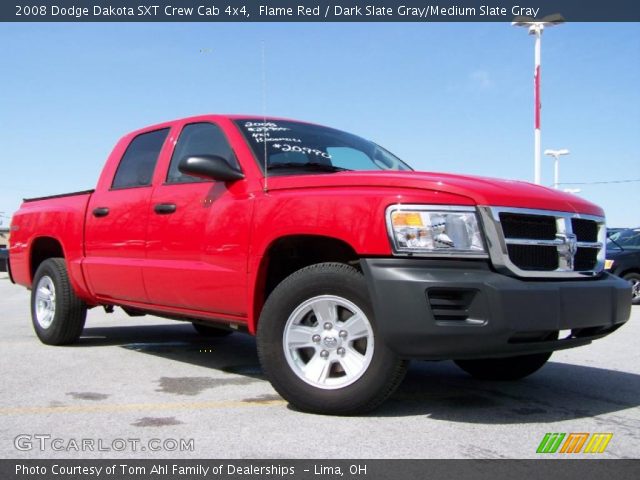 2008 Dodge Dakota SXT Crew Cab 4x4 in Flame Red