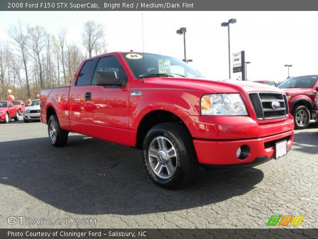 2008 Ford F150 STX SuperCab in Bright Red