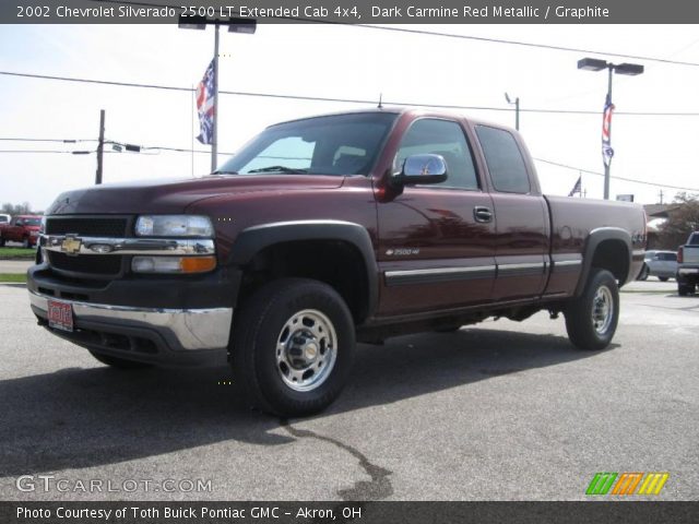 2002 Chevrolet Silverado 2500 LT Extended Cab 4x4 in Dark Carmine Red Metallic