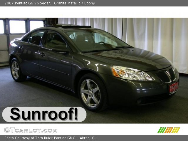 2007 Pontiac G6 V6 Sedan in Granite Metallic