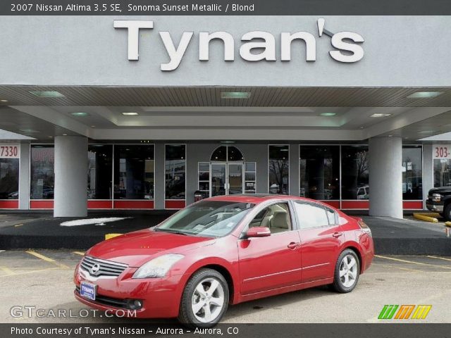 2007 Nissan Altima 3.5 SE in Sonoma Sunset Metallic