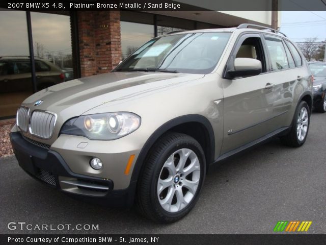 2007 BMW X5 4.8i in Platinum Bronze Metallic