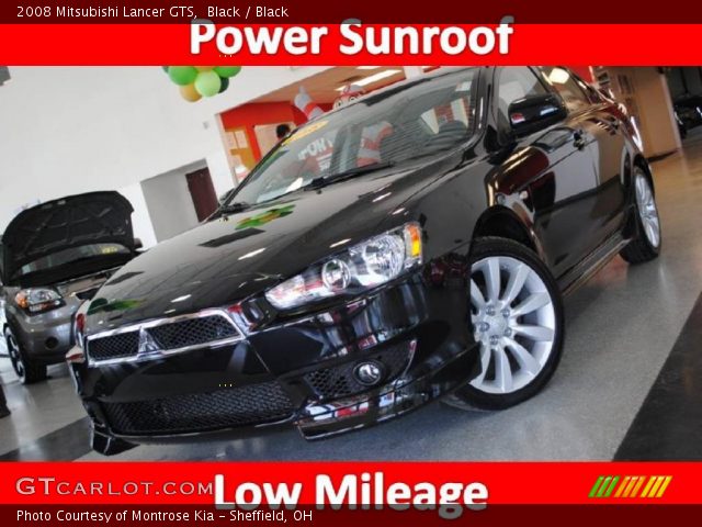 2008 Mitsubishi Lancer GTS in Black