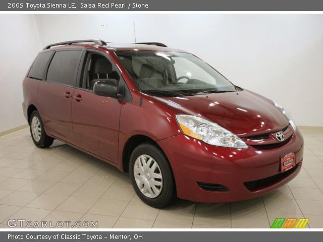 2009 Toyota Sienna LE in Salsa Red Pearl