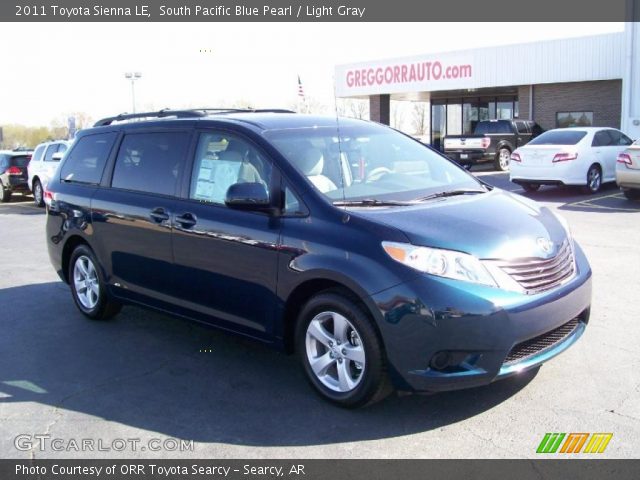 2011 Toyota Sienna LE in South Pacific Blue Pearl