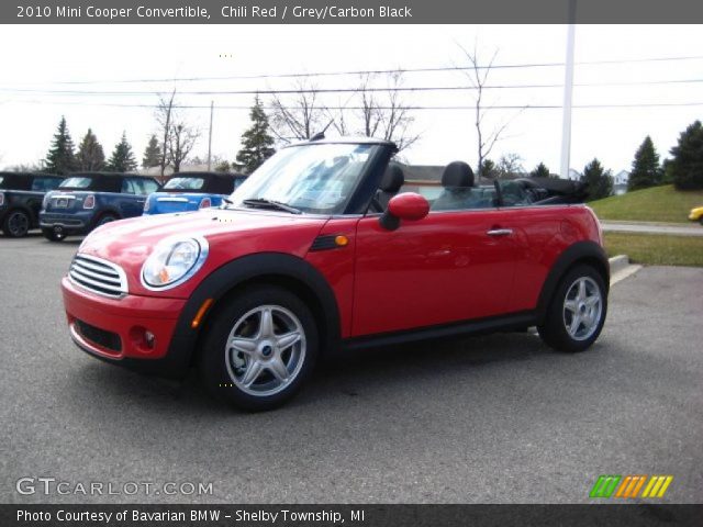 2010 Mini Cooper Convertible in Chili Red