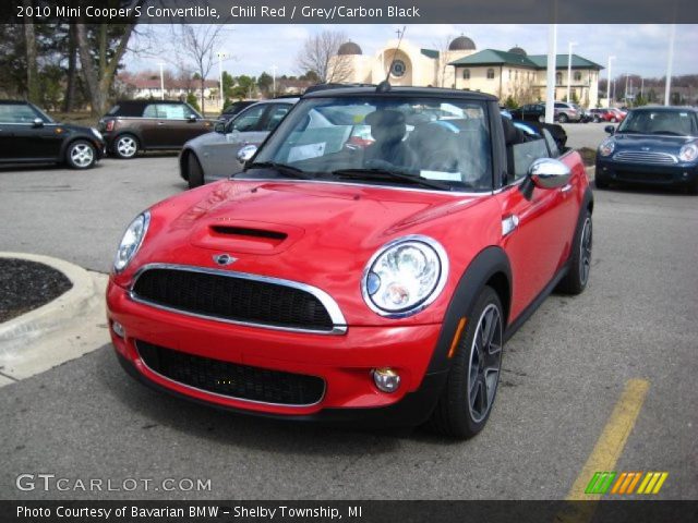 2010 Mini Cooper S Convertible in Chili Red