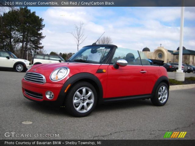 2010 Mini Cooper Convertible in Chili Red