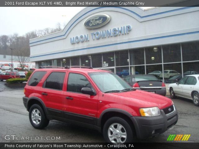 2001 Ford Escape XLT V6 4WD in Bright Red Metallic