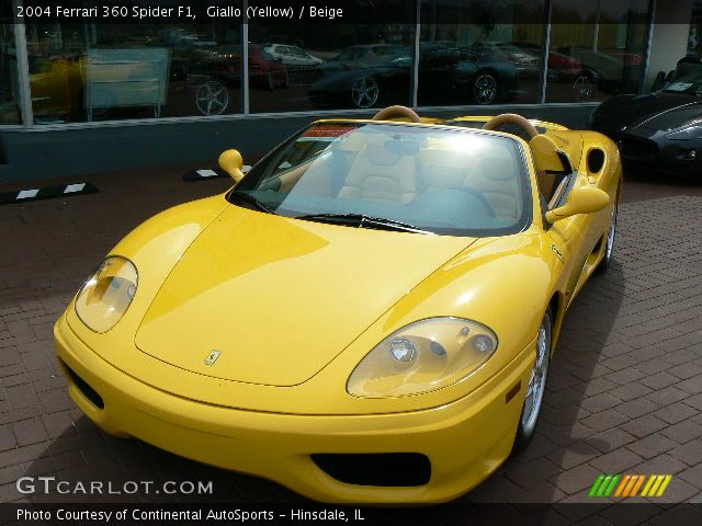 2004 Ferrari 360 Spider F1 in Giallo (Yellow)