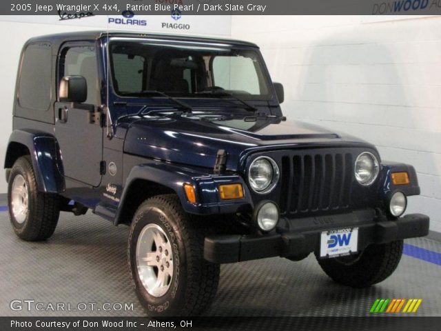 2005 Jeep Wrangler X 4x4 in Patriot Blue Pearl