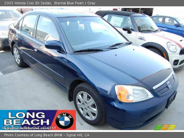 2003 Honda Civic EX Sedan in Eternal Blue Pearl