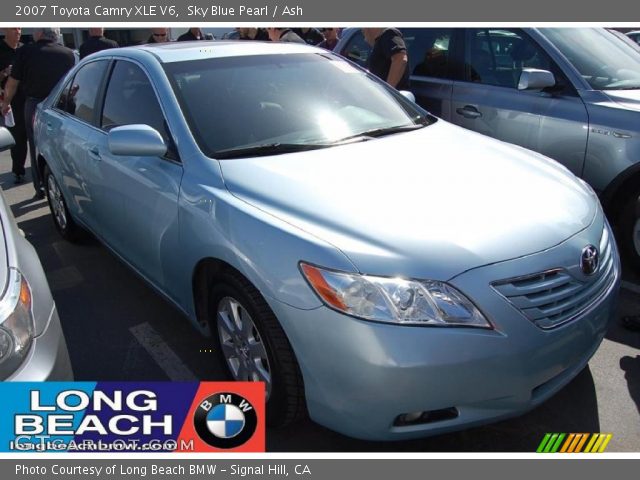 2007 Toyota Camry XLE V6 in Sky Blue Pearl