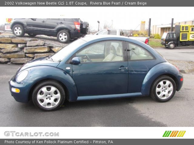 2002 Volkswagen New Beetle GLS 1.8T Coupe in Riviera Blue Pearl