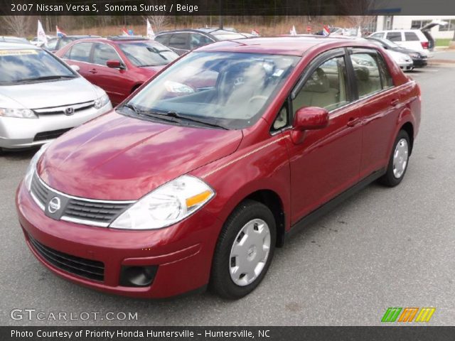 2007 Nissan Versa S in Sonoma Sunset