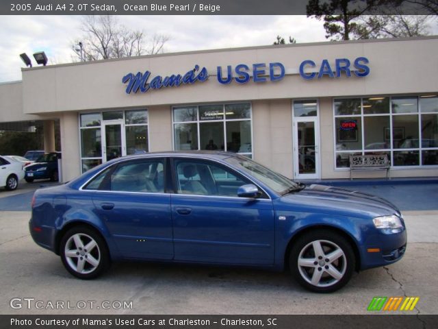 2005 Audi A4 2.0T Sedan in Ocean Blue Pearl