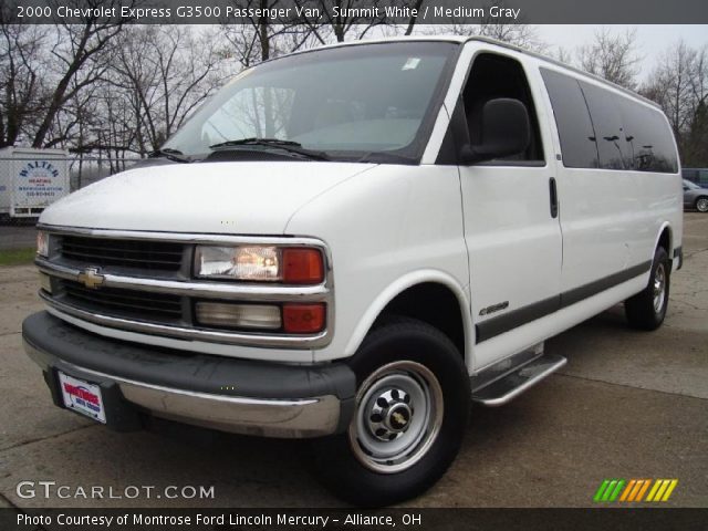 2000 Chevrolet Express G3500 Passenger Van in Summit White