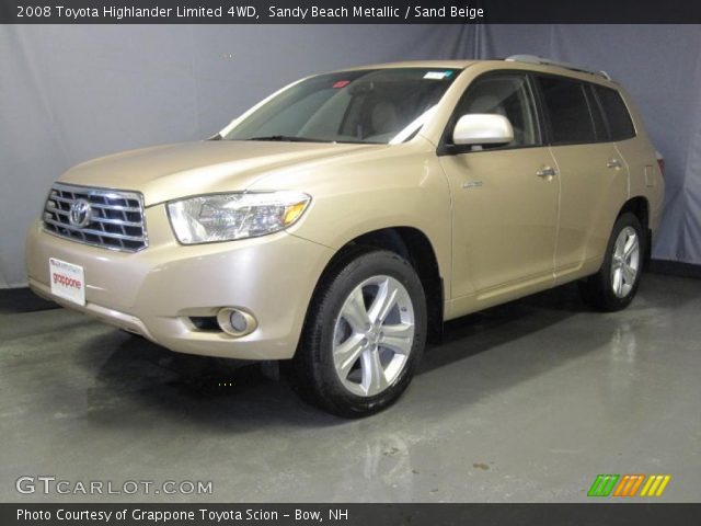 2008 Toyota Highlander Limited 4WD in Sandy Beach Metallic