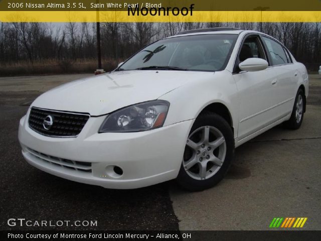 2006 Nissan Altima 3.5 SL in Satin White Pearl