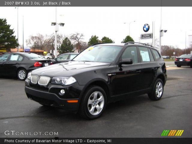 2007 BMW X3 3.0si in Jet Black