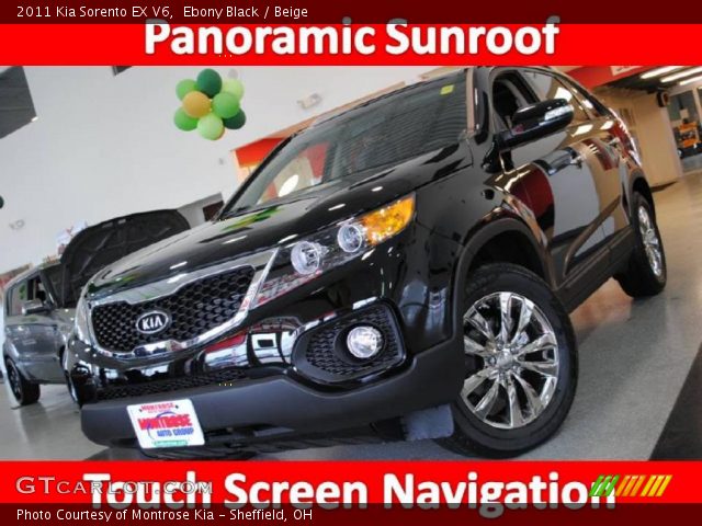 2011 Kia Sorento EX V6 in Ebony Black