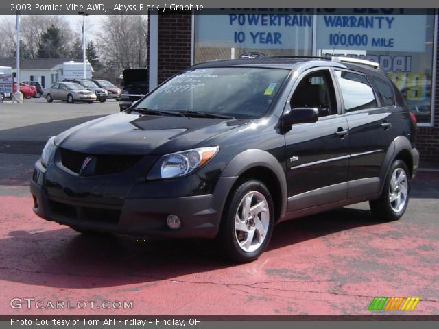 2003 Pontiac Vibe AWD in Abyss Black