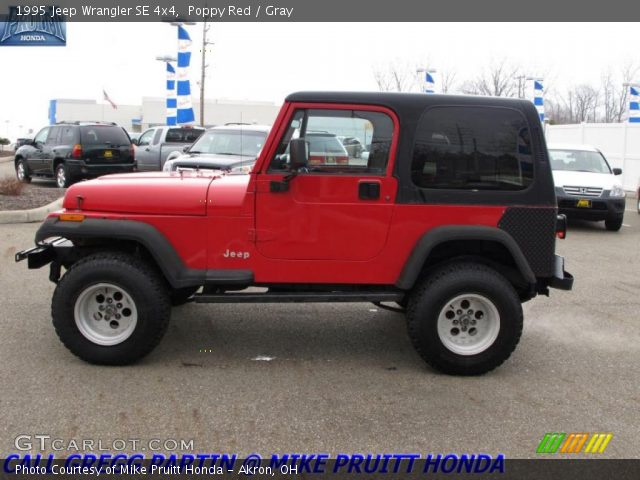 1995 Jeep Wrangler SE 4x4 in Poppy Red