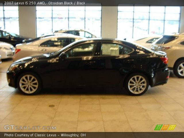 2007 Lexus IS 250 AWD in Obsidian Black