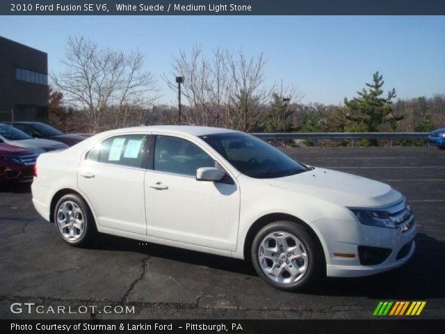 2010 Ford Fusion SE V6 in White Suede