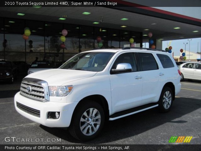 2010 Toyota Sequoia Limited 4WD in Super White