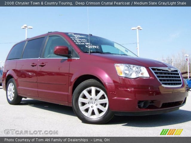 2008 Chrysler Town & Country Touring in Deep Crimson Crystal Pearlcoat