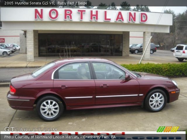 2005 Hyundai Sonata GLS V6 in Ruby Red