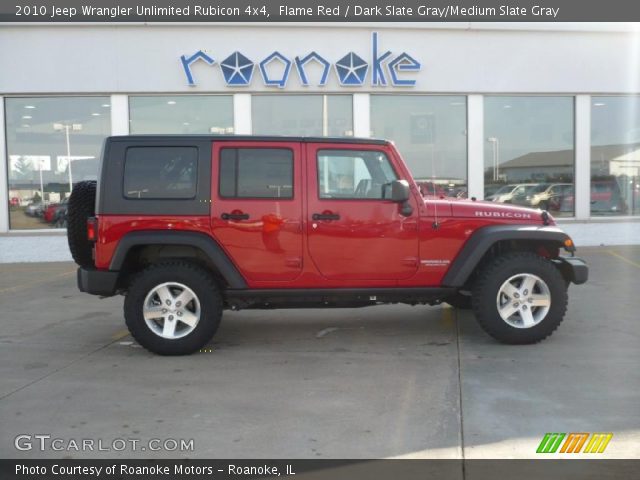 2010 Jeep Wrangler Unlimited Rubicon 4x4 in Flame Red