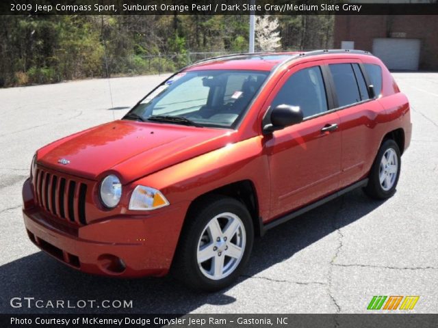 2009 Jeep Compass Sport in Sunburst Orange Pearl