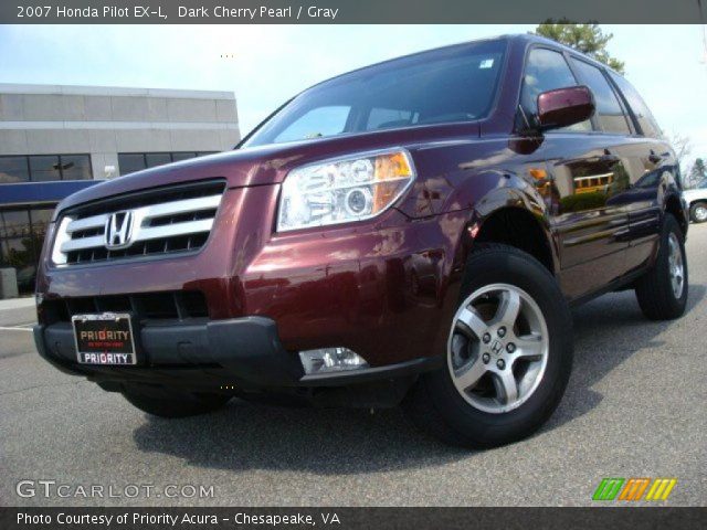 2007 Honda Pilot EX-L in Dark Cherry Pearl