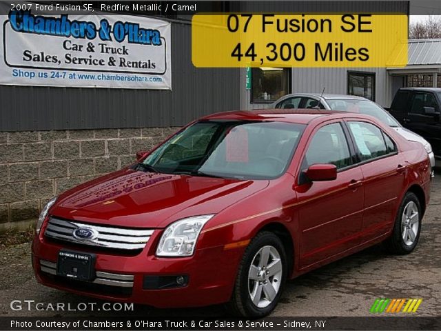 2007 Ford Fusion SE in Redfire Metallic