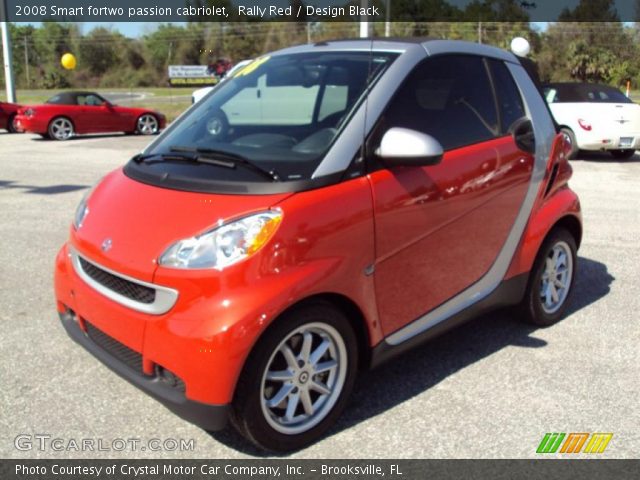 2008 Smart fortwo passion cabriolet in Rally Red