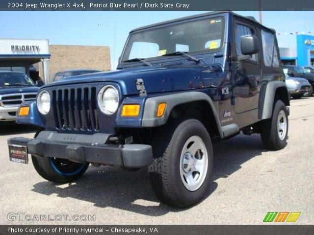 2004 Jeep Wrangler X 4x4 in Patriot Blue Pearl