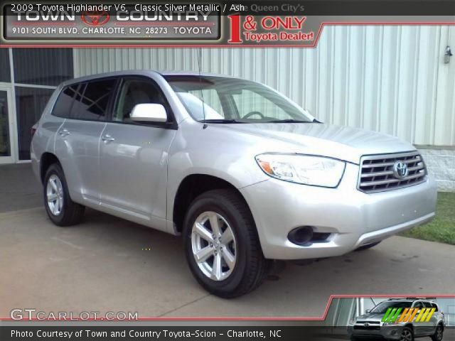2009 Toyota Highlander V6 in Classic Silver Metallic