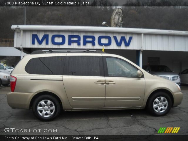 2008 Kia Sedona LX in Sunset Gold Metallic