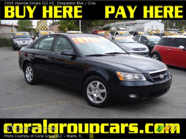 2006 Hyundai Sonata GLS V6 in Deepwater Blue