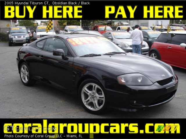 2005 Hyundai Tiburon GT in Obsidian Black